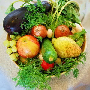 Fruits, vegetables